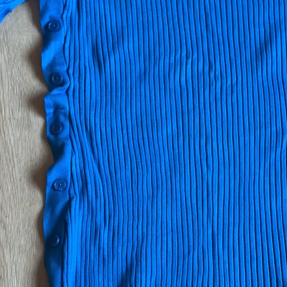 Future Collective: Kahlana Barfield Brown Ribbed Long Sleeve Sweater Dress 1X - Picture 4 of 5